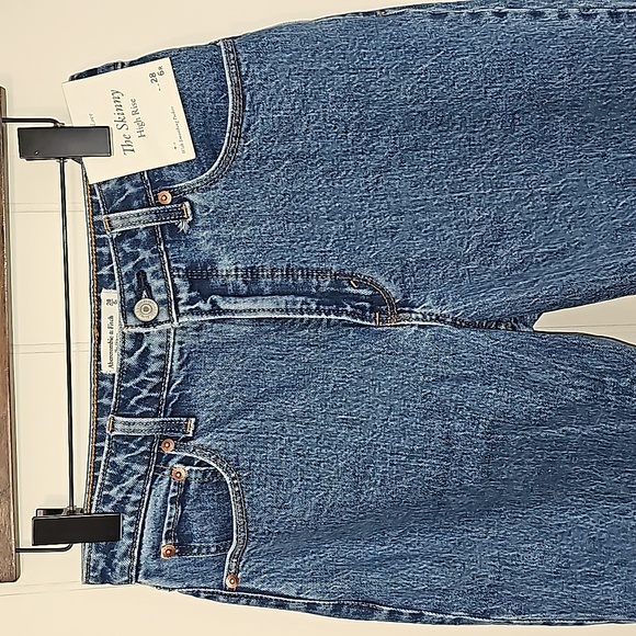Abercrombie & Fitch The Skinny High Rise Curve Love Medium Womens Sz 28/6R NWT - Picture 7 of 15